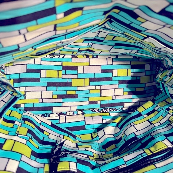 EUC VERA BRADLEY Retired Island Blooms Bowler Bag Purse, Clean! Original Owner - Picture 3 of 9